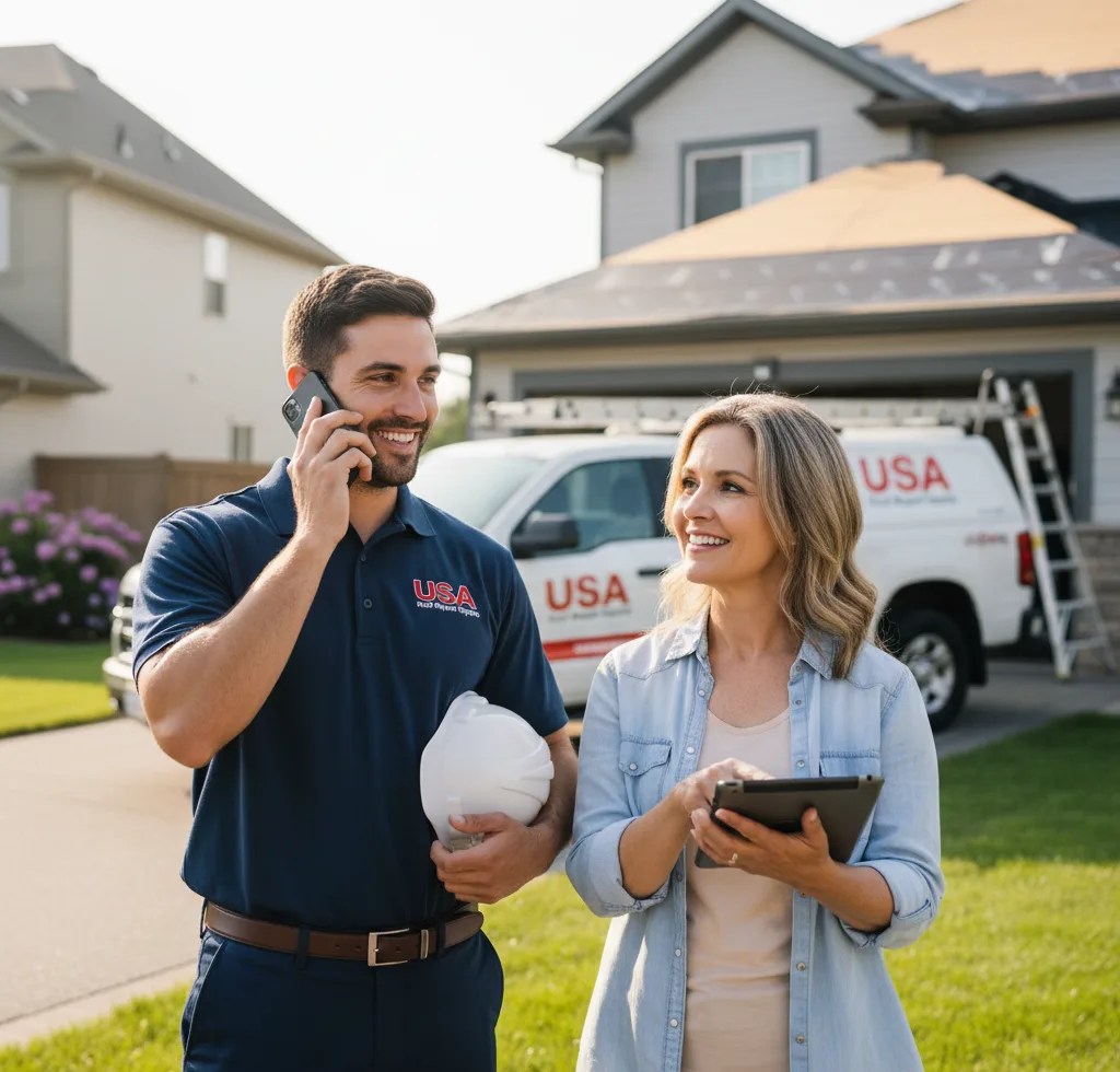 USA Roof Repair Experts customer support in Rockholds